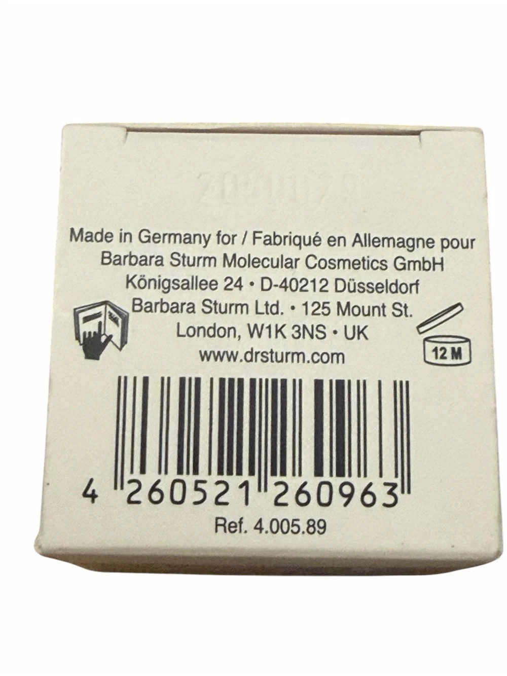 Dr Barbara Sturm Anti-Aging Face Cream ~ 0.11 oz Mini New In Box Made In Germany